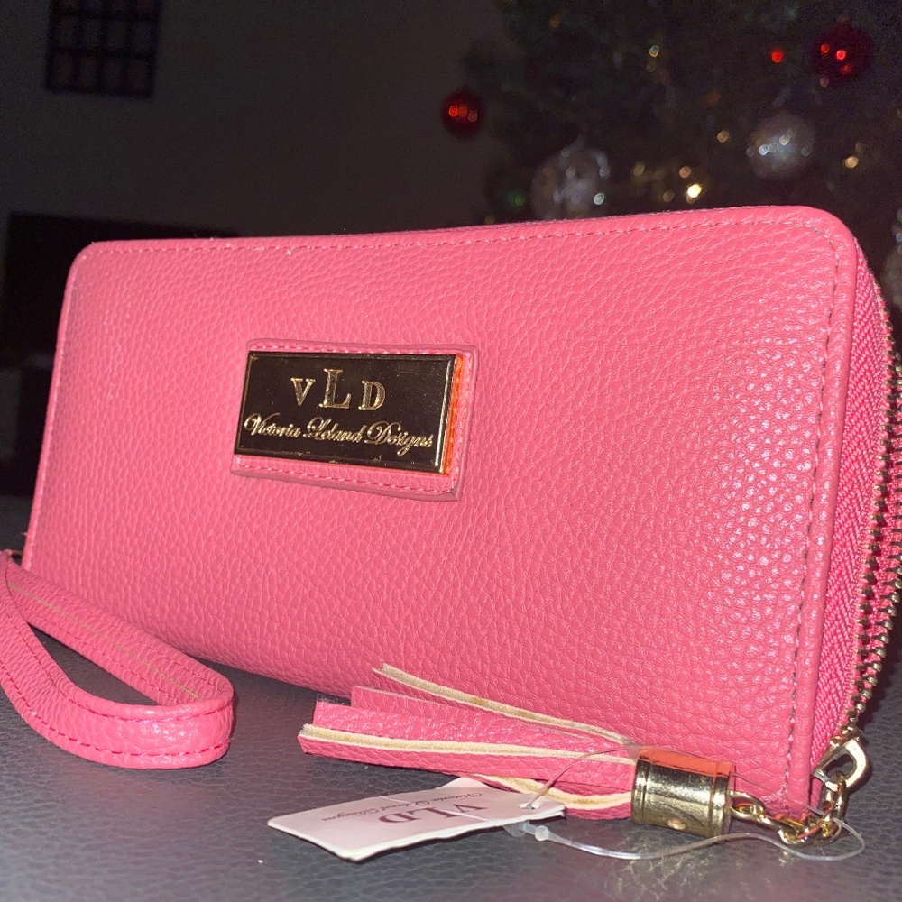 Pretty pink VLD: Victoria Leland Designs wallet
